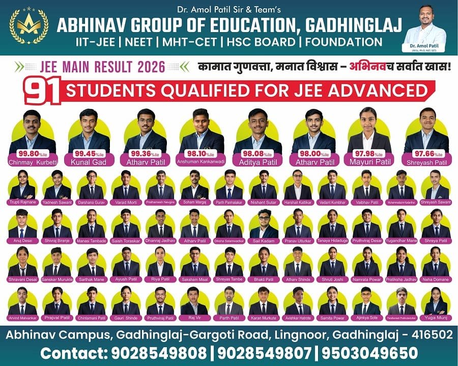 Our 91 Students qualified for JEE Advanced